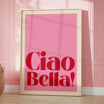 Affiche sur Toile 'Ciao Bella'