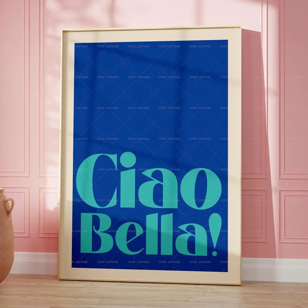 Affiche sur Toile 'Ciao Bella'